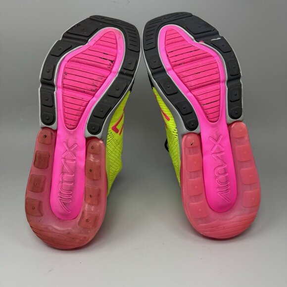 Nike Air Max 270 Flyknit "Volt Racer Blue Hot Punch" AO1023-501 Men's 9.5 - Picture 9 of 9